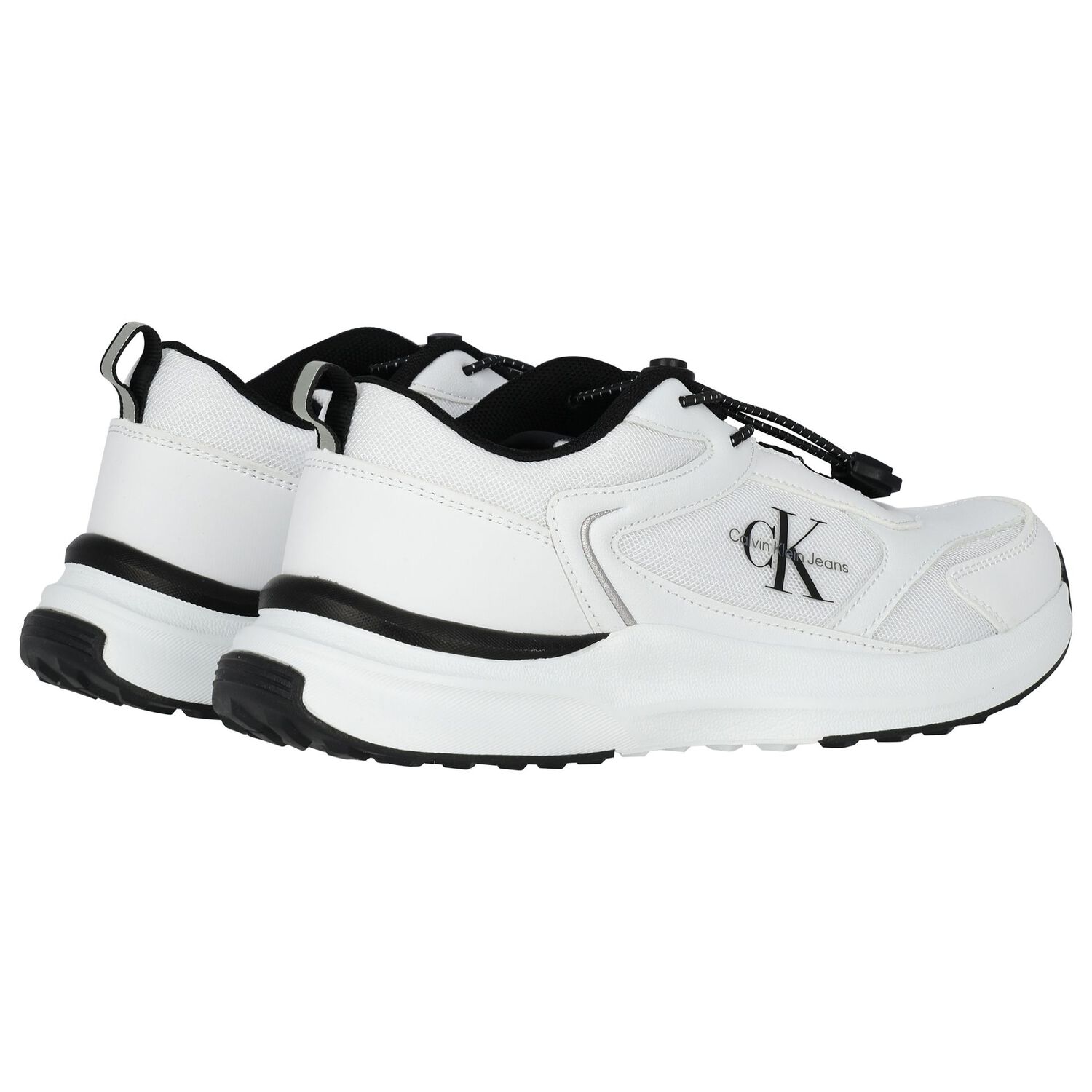 White & Black Logo Trainers, 1, hi-res image number null