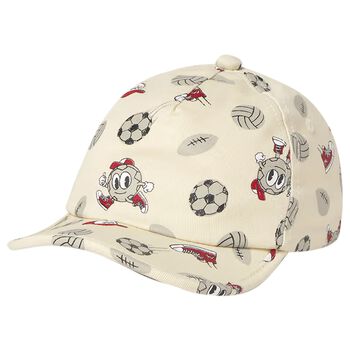 Younger Boys Ivory Volley Ball Cap