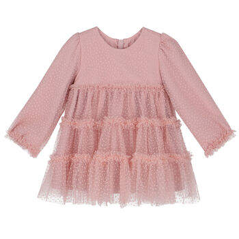 Younger Girls Pink Tulle Dress