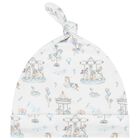 Baby Boys Blue & White Carousel Babygrow Gift Set (3 Piece), 1, hi-res