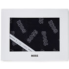 Baby Boys Grey Logo Blanket, 4, hi-res