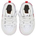 Younger White & Red Jordan 1 Mid Easyon Trainers, 1, hi-res