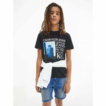 Boys Black Logo T-Shirt