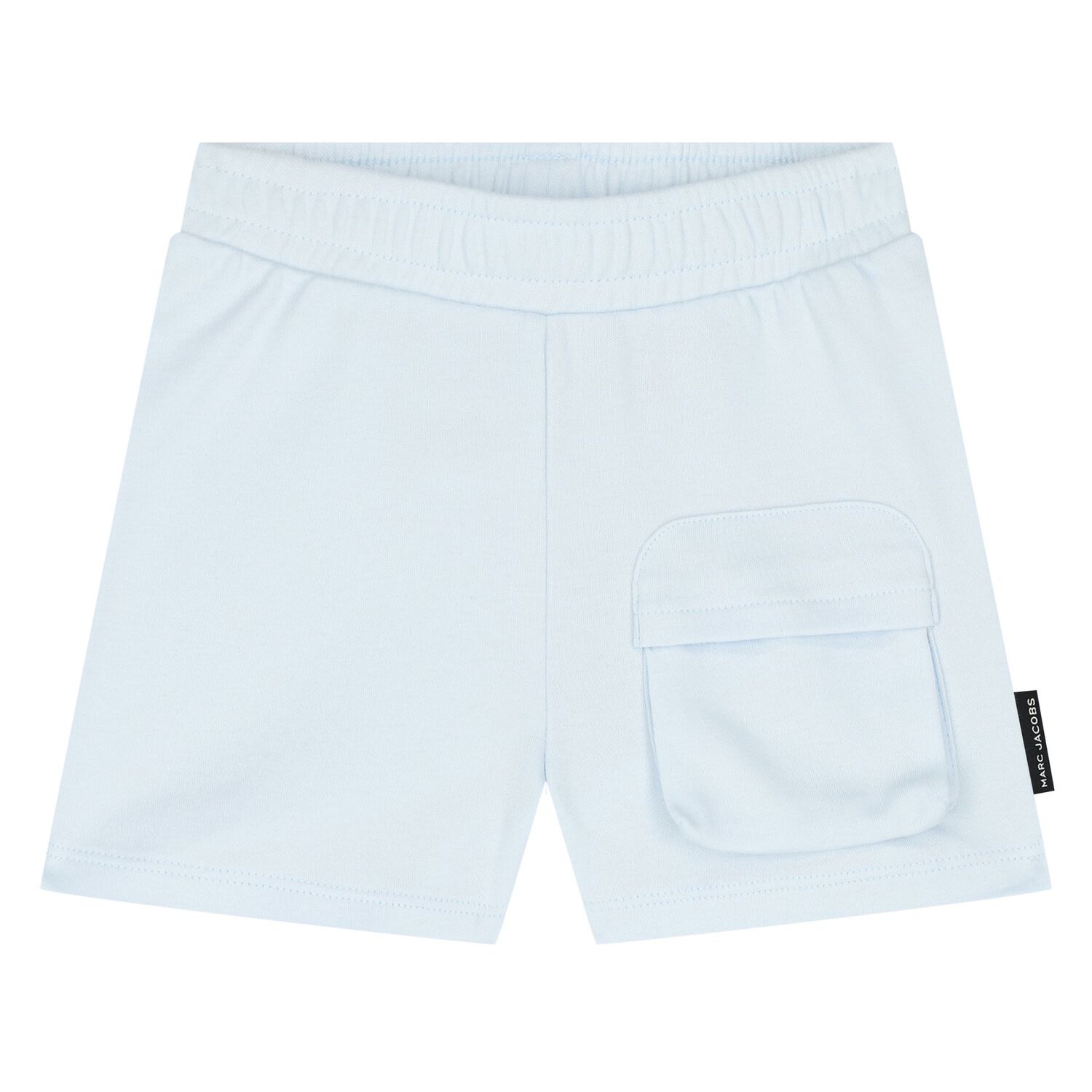 Younger Boys White & Blue Logo Shorts Set, 1, hi-res image number null