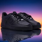 Black Air Force 1 Trainers, 1, hi-res