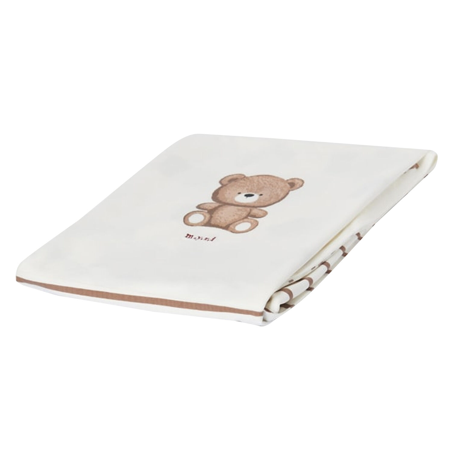 بطانية بطبعة تيدي باللون العاجي والبيج, 1, hi-res