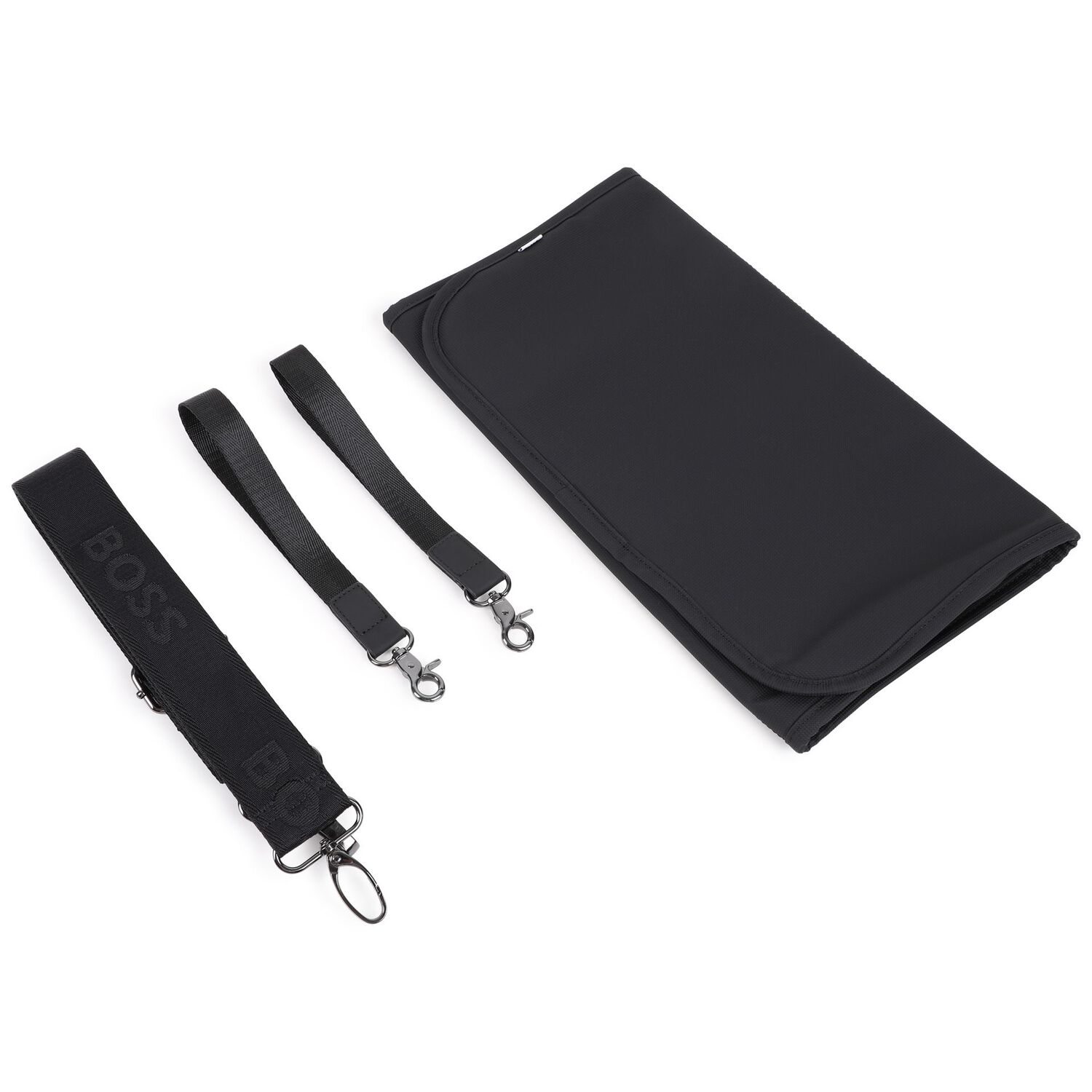 Black Logo Baby Changing Bag, 1, hi-res