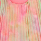 فستان باللون الوردي مطوي للبنات, 1, hi-res