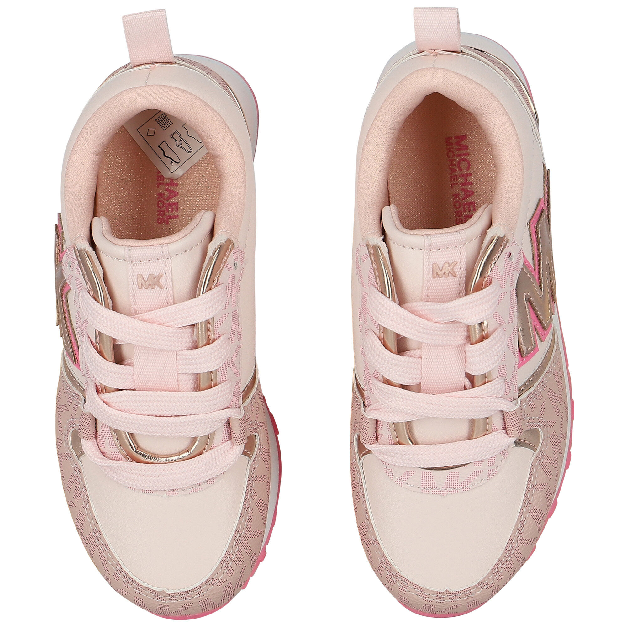 Michael kors pink trainers best sale