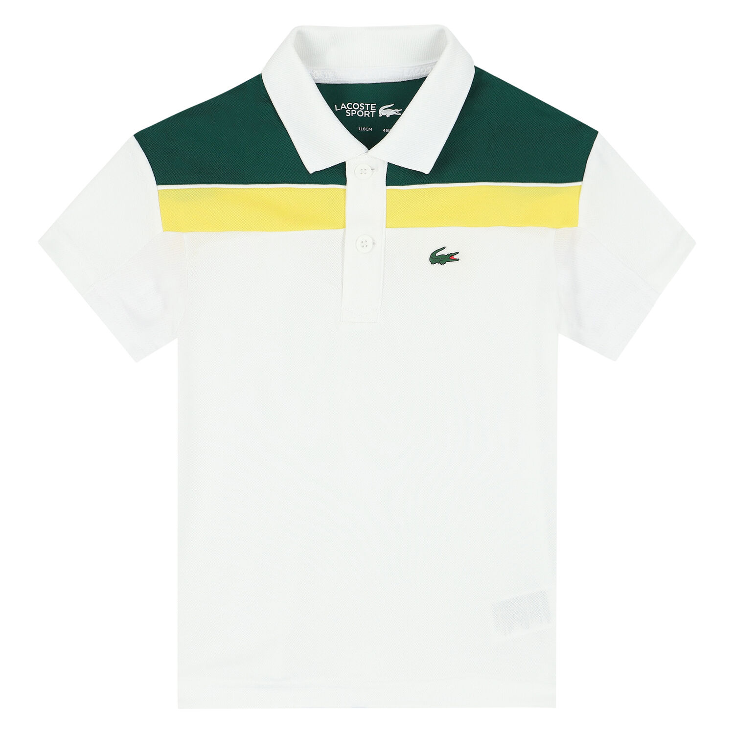 Lacoste Boys White Logo Polo Shirt Junior Couture UAE