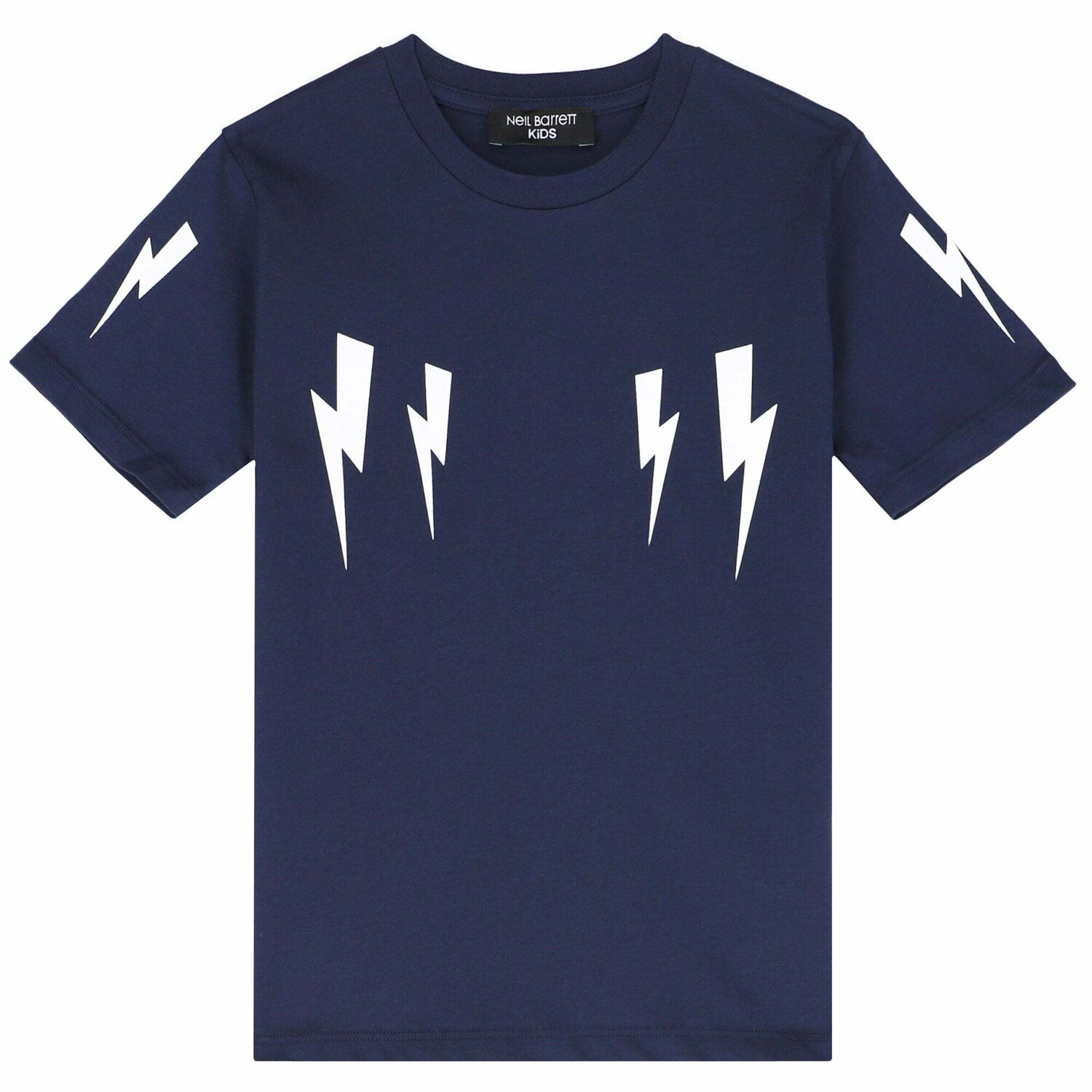 Boys Navy Blue Printed Jersey T-Shirt, 1, hi-res