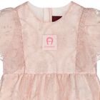 Younger Girls Pink Logo Dress, 2, hi-res