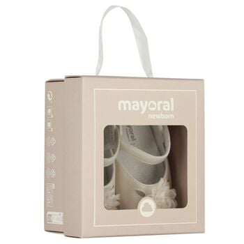 Baby Girls Ivory Flower Pre Walker Shoes