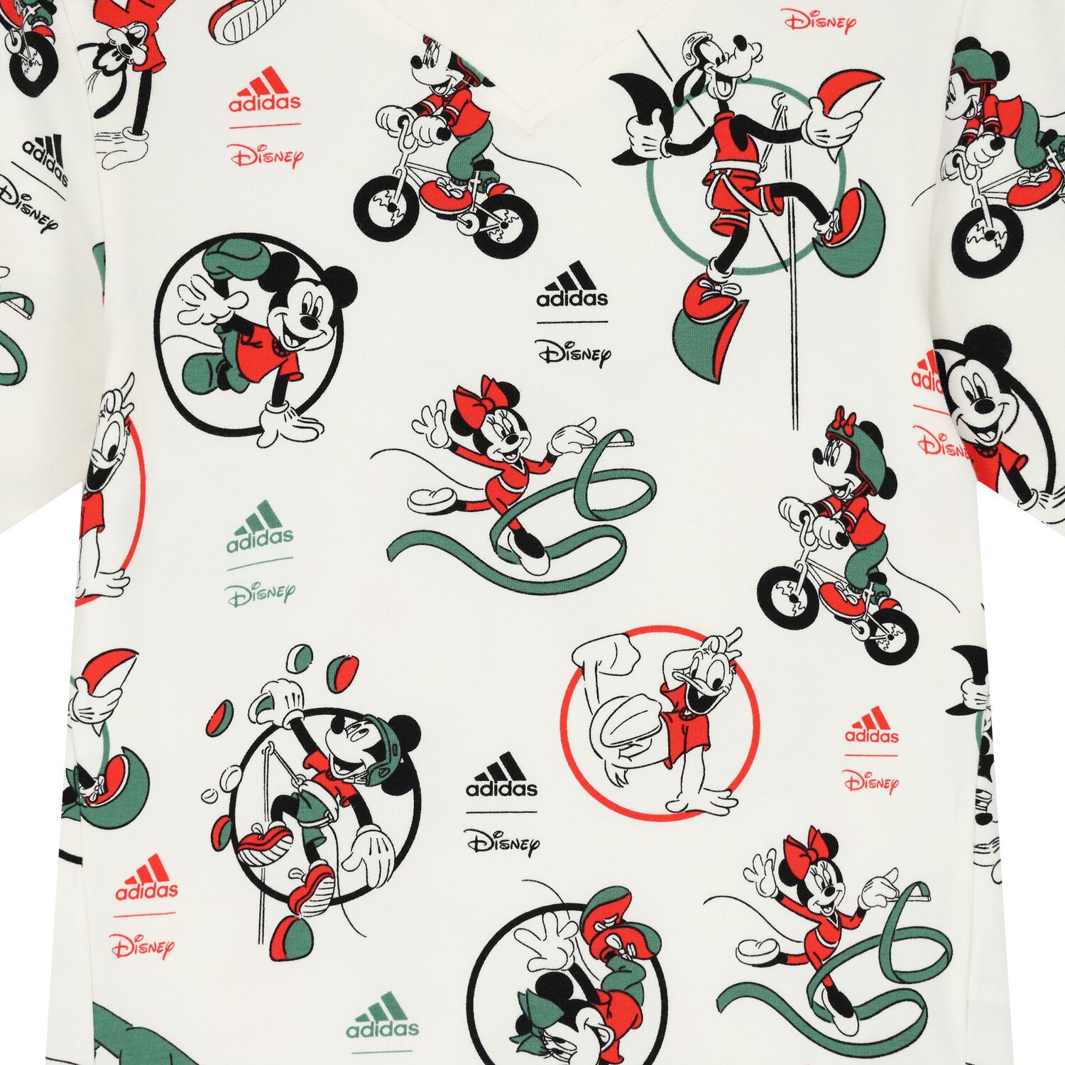 Ivory & Red Disney Logo Shorts Set, 1, hi-res image number null