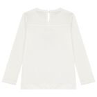 Girls White & Red Tulle Skirt Set, 1, hi-res