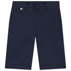 Boys Navy Blue Shorts, 4, hi-res