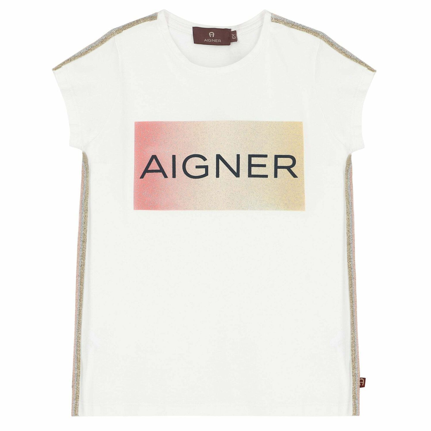 Girls White Logo T-Shirt, 1, hi-res image number null