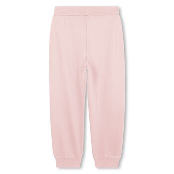 Girls Pink Logo Joggers