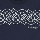 Younger Boys Navy Blue Logo T-Shirt, 2, hi-res