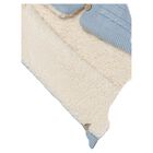 Baby Boys Blue & Ivory Cable Knit Nest, 3, hi-res