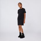 Girls Black Rhinestone Dress, 1, hi-res