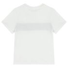Boys White Logo T-Shirt, 1, hi-res