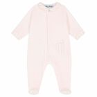 Baby Girls Pink Babygrow, 1, hi-res