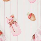 مايوه للبنات بتصميم الميلك شيك باللون الأبيض والوردي, 1, hi-res