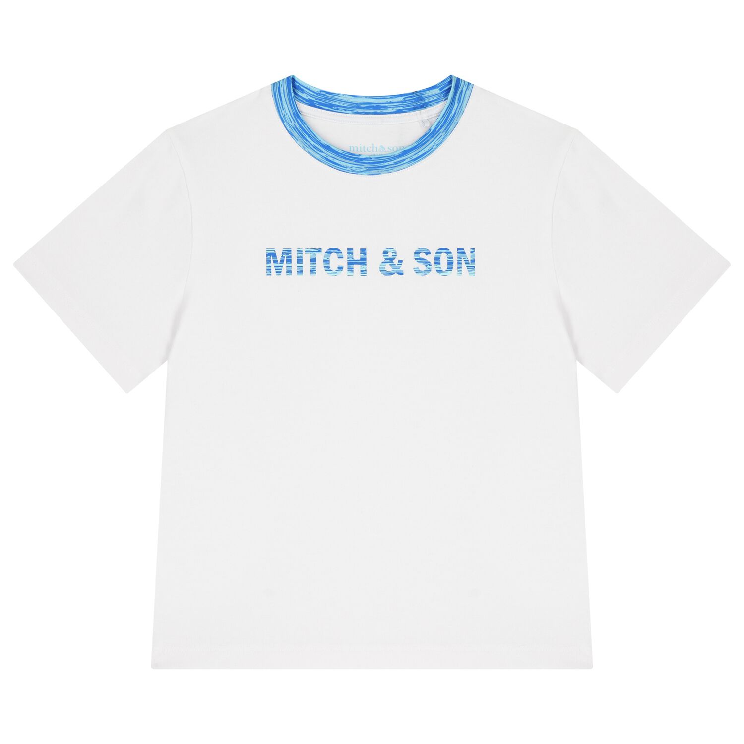 Boys White & Blue Logo T-Shirt, 1, hi-res image number null
