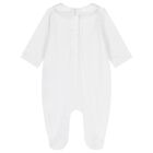 White Logo Hedgehog Babygrow, 1, hi-res