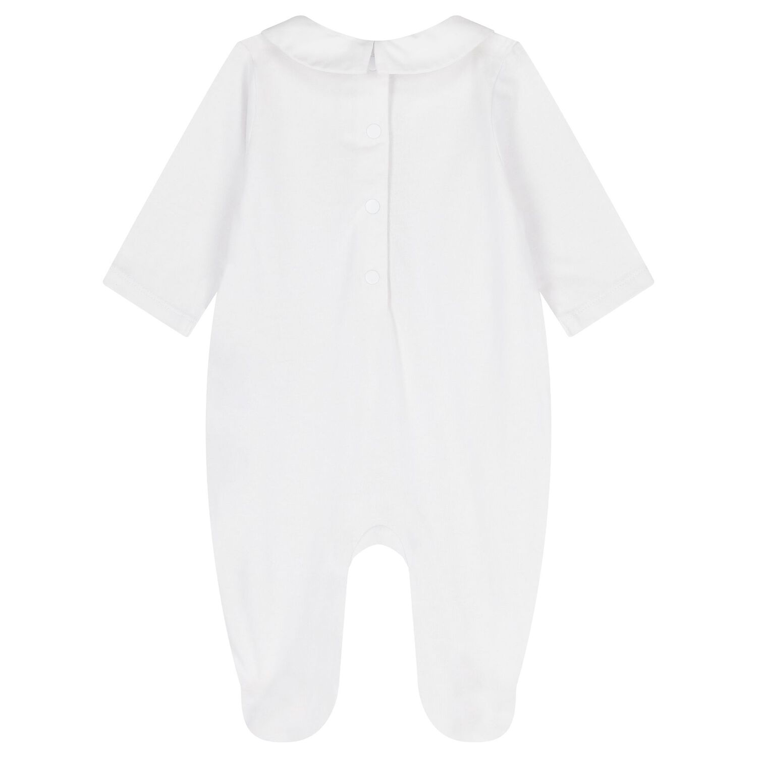 White Logo Hedgehog Babygrow, 1, hi-res