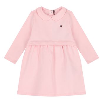 Younger Girls Pink Logo Dress