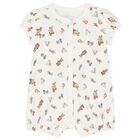 طقم هدايا على شكل دب لطيف من القطن باللون الأبيض للبنات, 1, hi-res