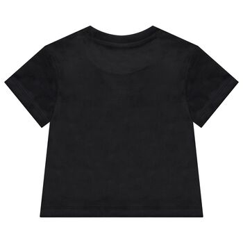 Girls Black Logo T-Shirt