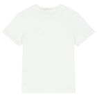 Boys White Logo T-Shirt, 9, hi-res