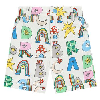 Younger Boys Ivory Logo Shorts