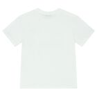 Boys White Logo T-Shirt, 2, hi-res