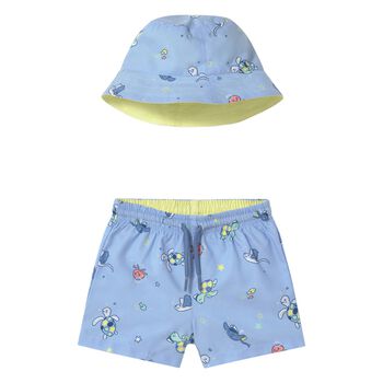 Younger Boys Blue Swim Shorts Set