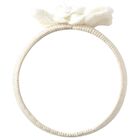 Baby Girls Ivory Flower & Bow Headband, 1, hi-res
