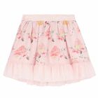 Girls Pale Pink Cupcake Chiffon Skirt, 1, hi-res