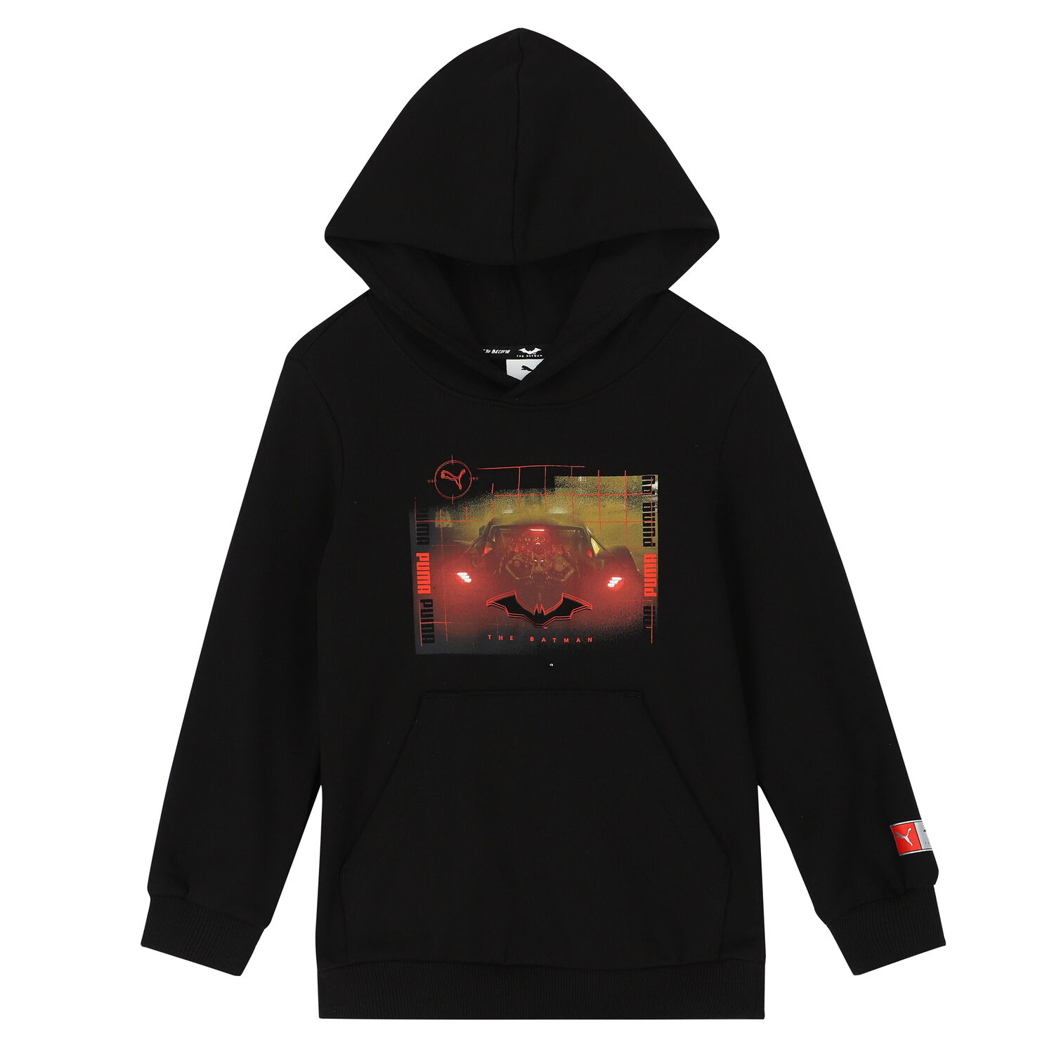 توب هودي بالشعار باللون الأسود للأولاد, 1, hi-res image number null