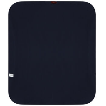 Navy Blue & Gold Logo Baby Blanket