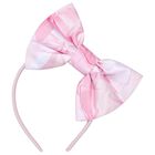 Girls Pink Bow Headband, 1, hi-res