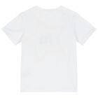 Boys White Logo T-Shirt, 1, hi-res