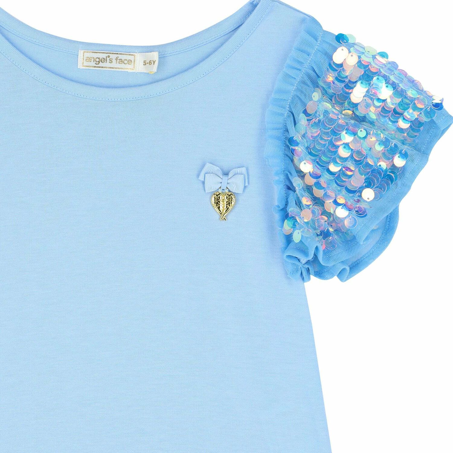 Girls Lilac Sequin Top, 5, hi-res