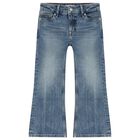 بنطلون بنات جينز دنيم باللون الأزرق, 1, hi-res