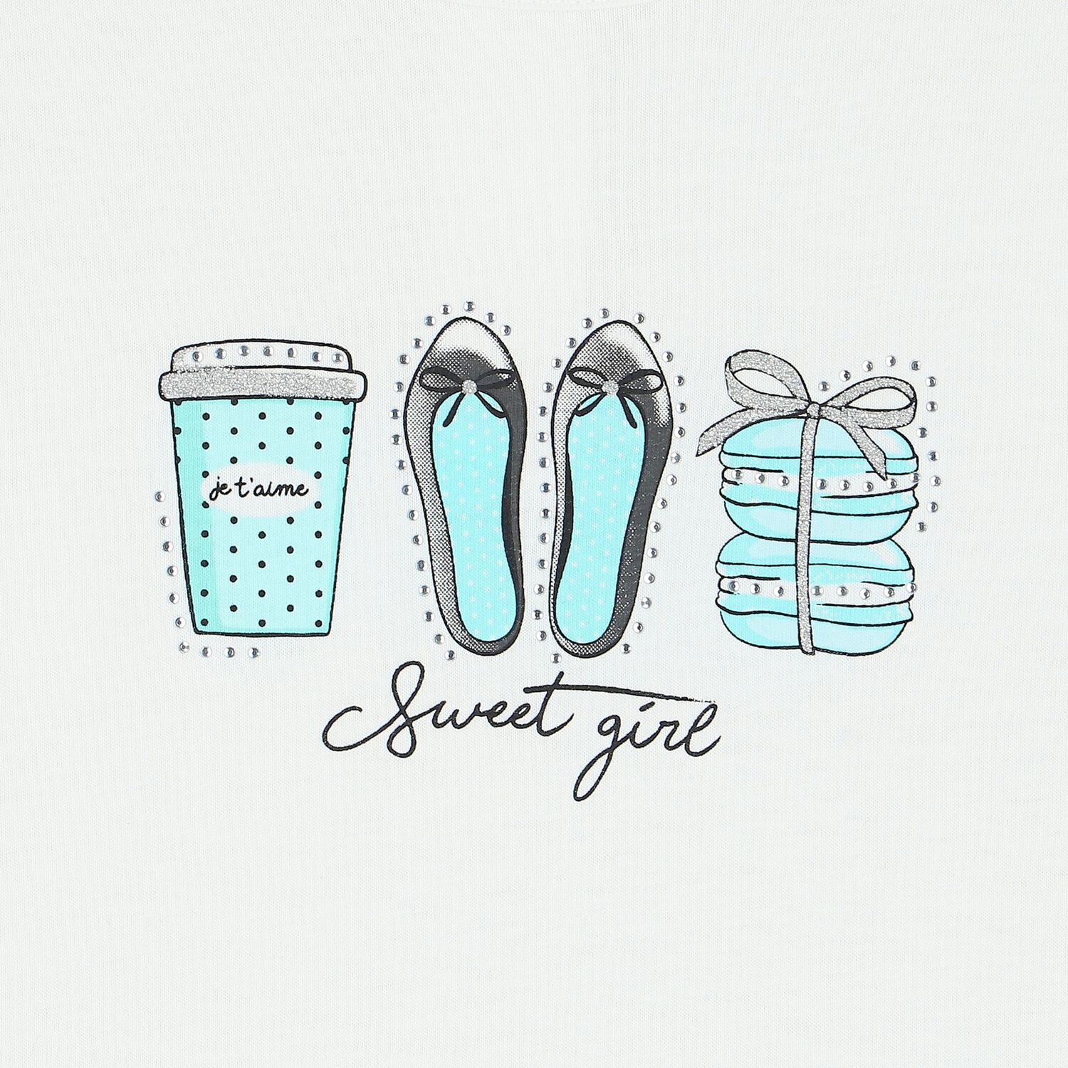 تيشيرت بنات باللون الأبيض, 1, hi-res