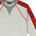 Boys Grey Logo Sweatshirt, 1, hi-res