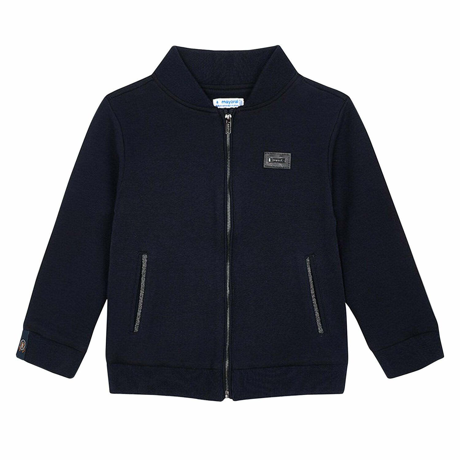 Boys Navy Blue Zip Up Top, 1, hi-res image number null