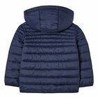 Boys Navy Blue Puffer Jacket, 1, hi-res